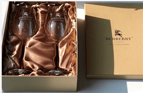 burberry wine glasses